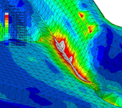 基于 ABAQUS 断裂失效仿真在对讲机中的应用