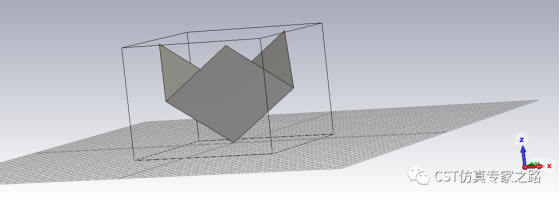 CST直角反射器 --- A求解器， 远场源, 距离像， 逆ChirpZ变换（ICZT）