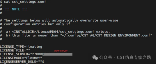 CST在linux系统下如何设置和修改license