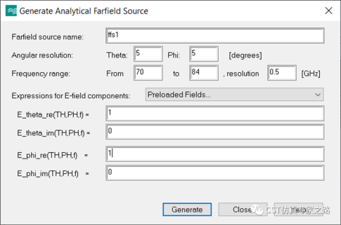 CST直角反射器 --- A求解器， 远场源, 距离像， 逆ChirpZ变换（ICZT）