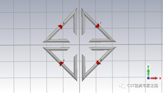 CST电磁模拟三角偶极子天线（下）MIMO系统, 包络相关系数ECC和分集增益DG