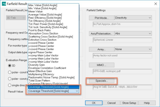 CST如何仿真Coverage Efficiency和Coverage Threshold