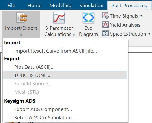 CST软件芯片封装S参数提取方法