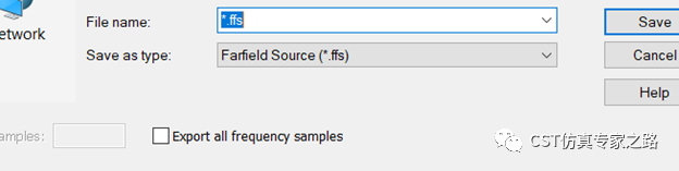 CST如何导出和查看farfield远场数据 --- ffs，txt，csv