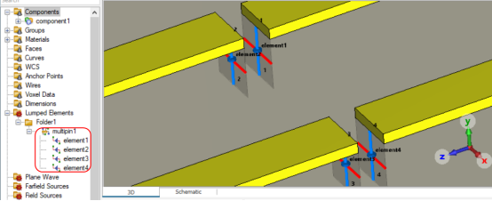 CST如何在3D 中添加多针脚元件