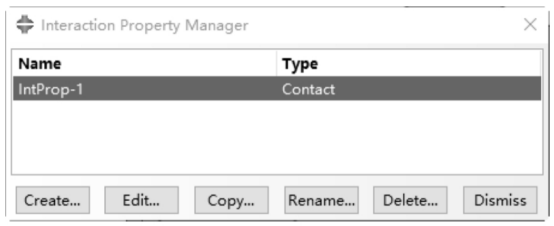 Interaction Property Manager对话框