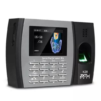 中控考勤机K28员工指纹打卡机