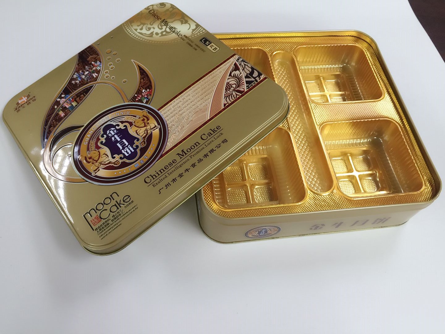 方形月餅鐵盒，糕點盒