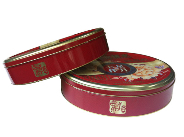 广东月饼独立铁盒包装 定制马口铁月饼盒