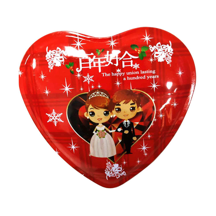 糖果馬口鐵盒 生產(chǎn)婚慶心型罐