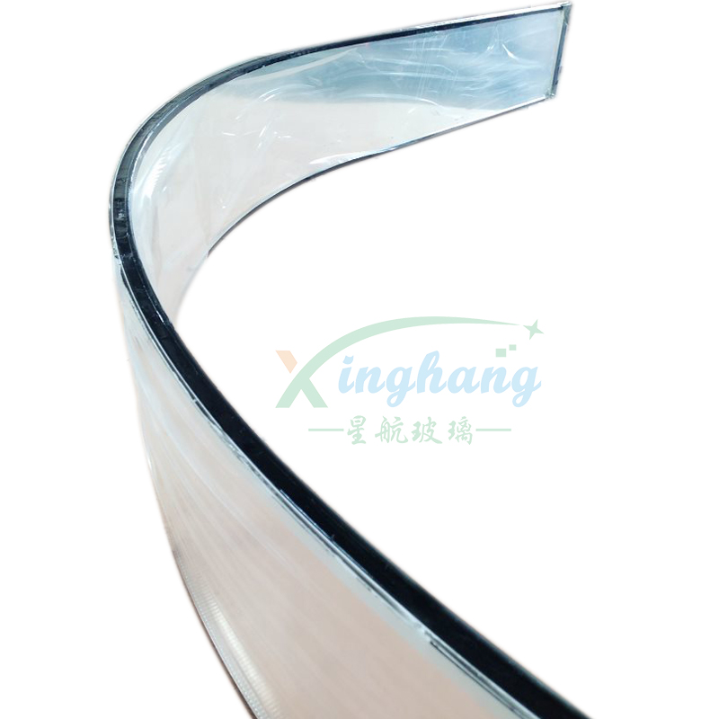 大型带胶热弯钢化玻璃