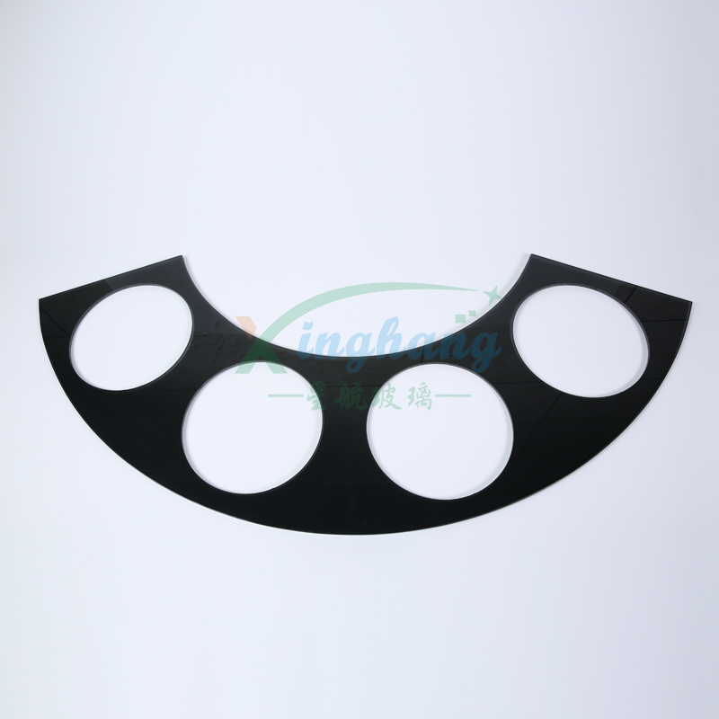 黑色弧形钢化玻璃