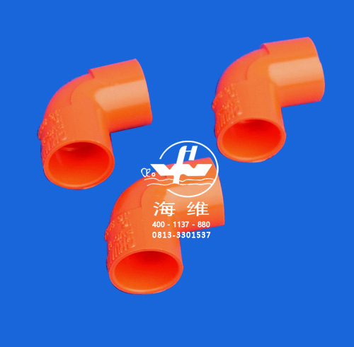 红色家装线弯头