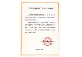 2018年省守重企业